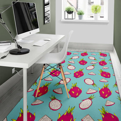 Dragonfruit Pattern Print Design DF01 Area Rugs