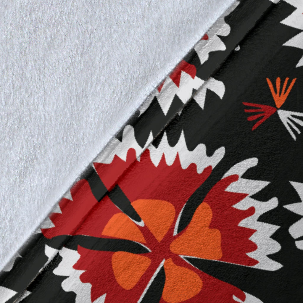 Carnations Pattern Print Design CN03 Fleece Blanket