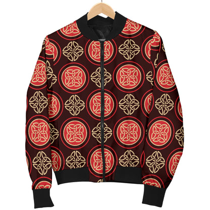 Celtic Pattern Print Design 02 Women's Bomber Jacket