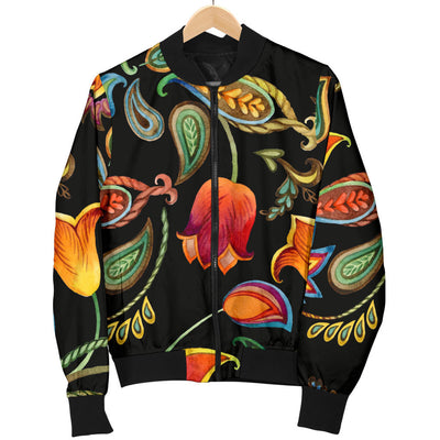 Tulip Boho Pattern Print Design TP09 Men Bomber Jacket