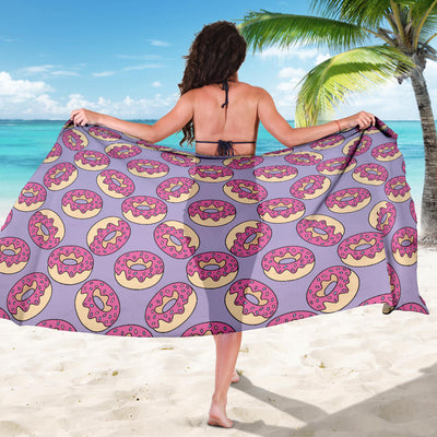 Donut Pattern Print Design DN015 Sarong Pareo Wrap