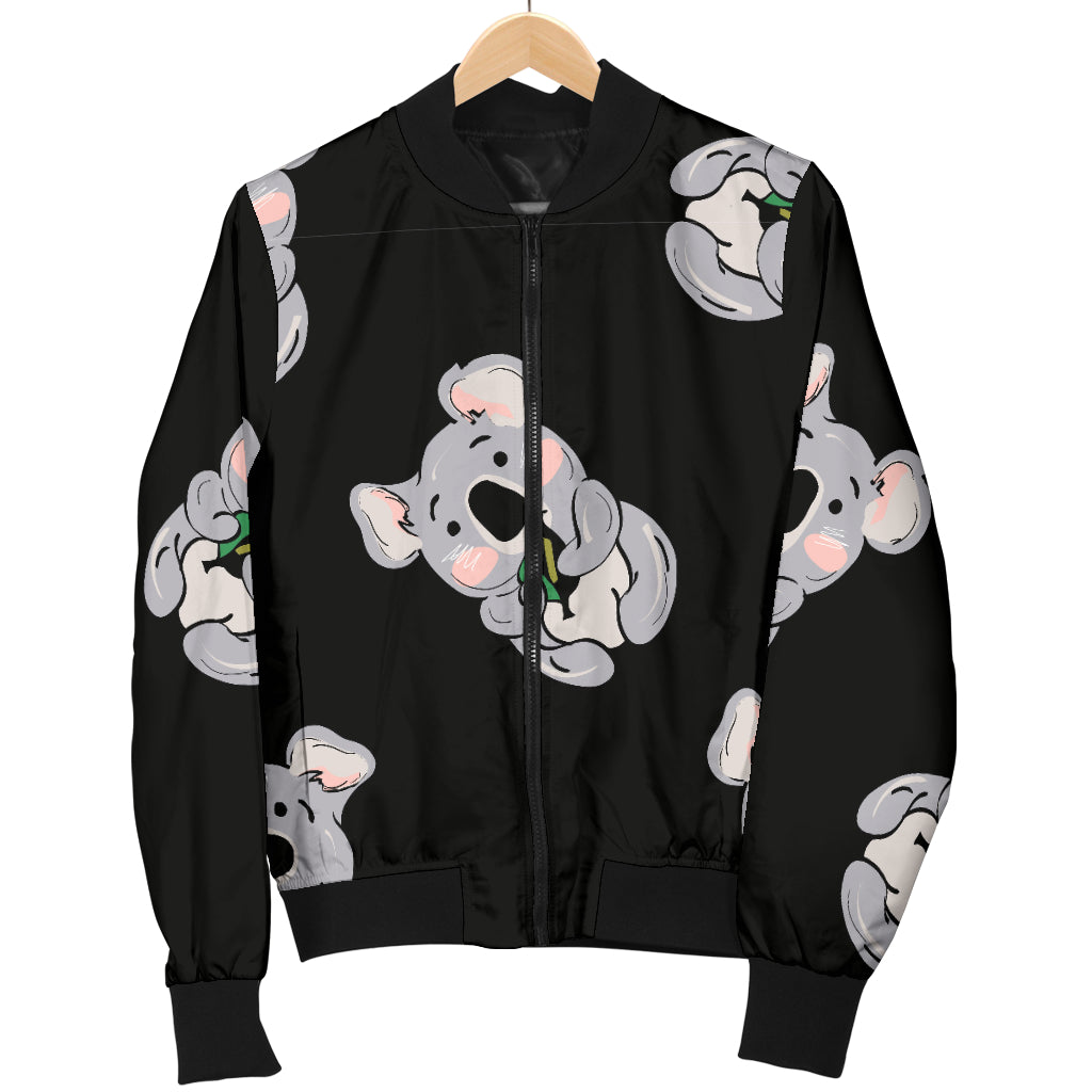 Koala Pattern Print Design 05 Women's Bomber Jacket