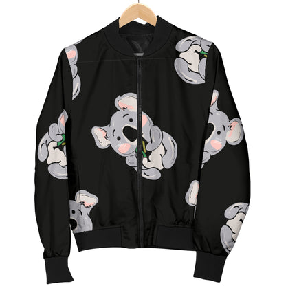Koala Pattern Print Design 05 Women's Bomber Jacket