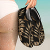 Brown Tropical Palm Leaves Aqua Water Shoes