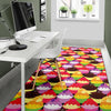 Cupcake Pattern Print Design CP02 Area Rugs