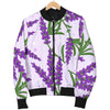 Lavender Pattern Print Design LV02 Men Bomber Jacket