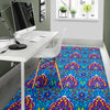 Lotus Boho Pattern Print Design LO010 Area Rugs