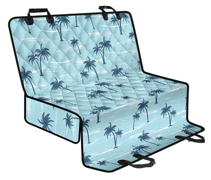 Palm Tree Pattern Print Design PT04 Rear Dog  Seat Cover