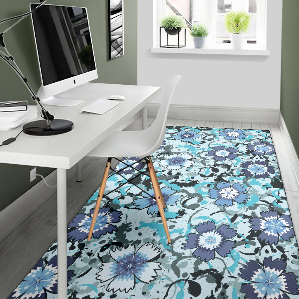 Carnations Pattern Print Design CN04 Area Rugs