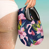 Flamingo Hibiscus Print Aqua Water Shoes