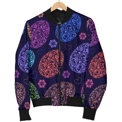 Easter Eggs Pattern Print Design RB012 Men Bomber Jacket