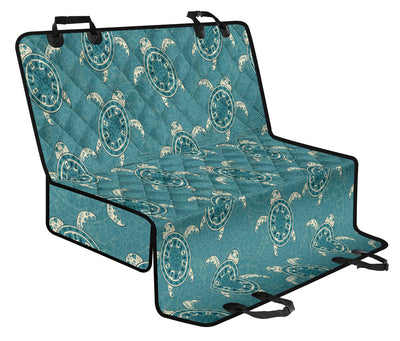 Sea Turtle Pattern Print Design T02 Rear Dog  Seat Cover