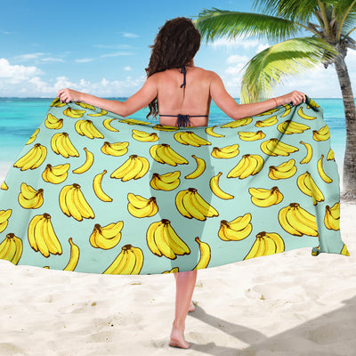 Banana Pattern Print Design BA04 Sarong Pareo Wrap