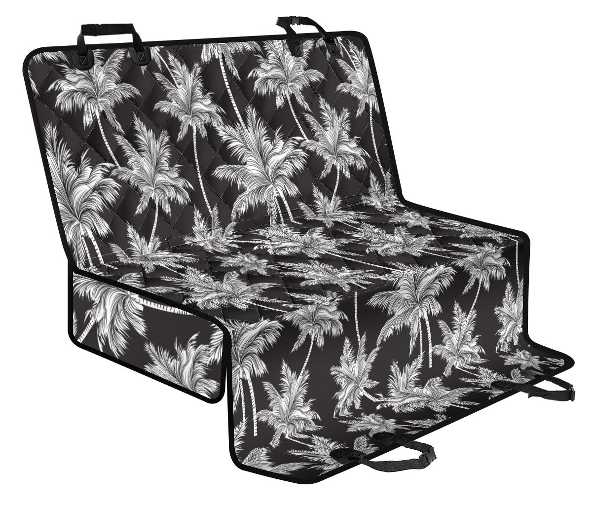 Palm Tree Pattern Print Design PT03 Rear Dog  Seat Cover