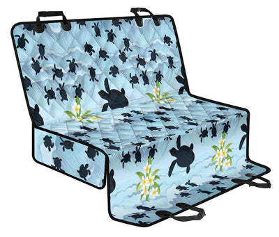 Sea Turtle Pattern Print Design T011 Rear Dog  Seat Cover