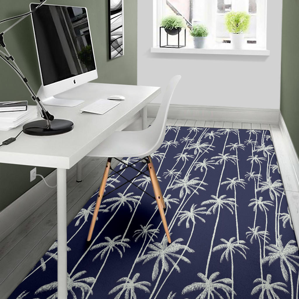 Palm Tree Pattern Print Design PT06 Area Rugs
