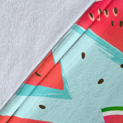 Watermelon Pattern Print Design WM03 Fleece Blanket