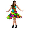 Candy Pattern Print Design CA03 Midi Dress