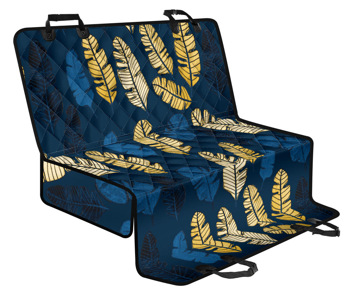 Banana Leaf Pattern Print Design BL09 Rear Dog  Seat Cover