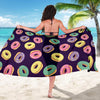 Donut Pattern Print Design DN08 Sarong Pareo Wrap