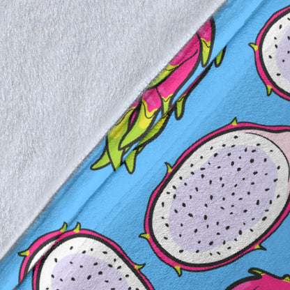 Dragonfruit Pattern Print Design DF04 Fleece Blanket