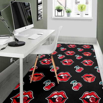 Cherry Pattern Print Design CH04 Area Rugs