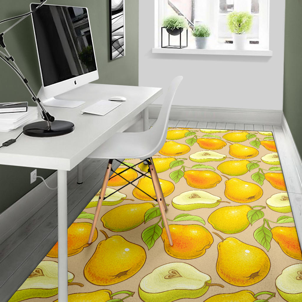Pear Pattern Print Design PE05 Area Rugs