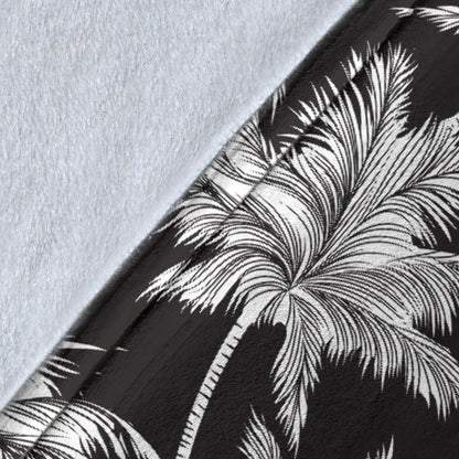 Palm Tree Pattern Print Design PT03 Fleece Blanket