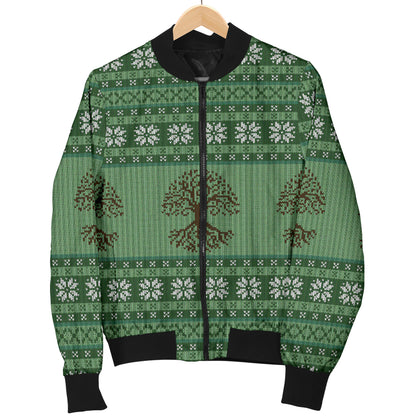 Celtic Pattern Print Design 09 Women's Bomber Jacket