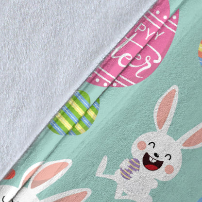Easter Eggs Pattern Print Design RB014 Fleece Blanket