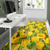 Tulip Yellow Pattern Print Design TP010 Area Rugs