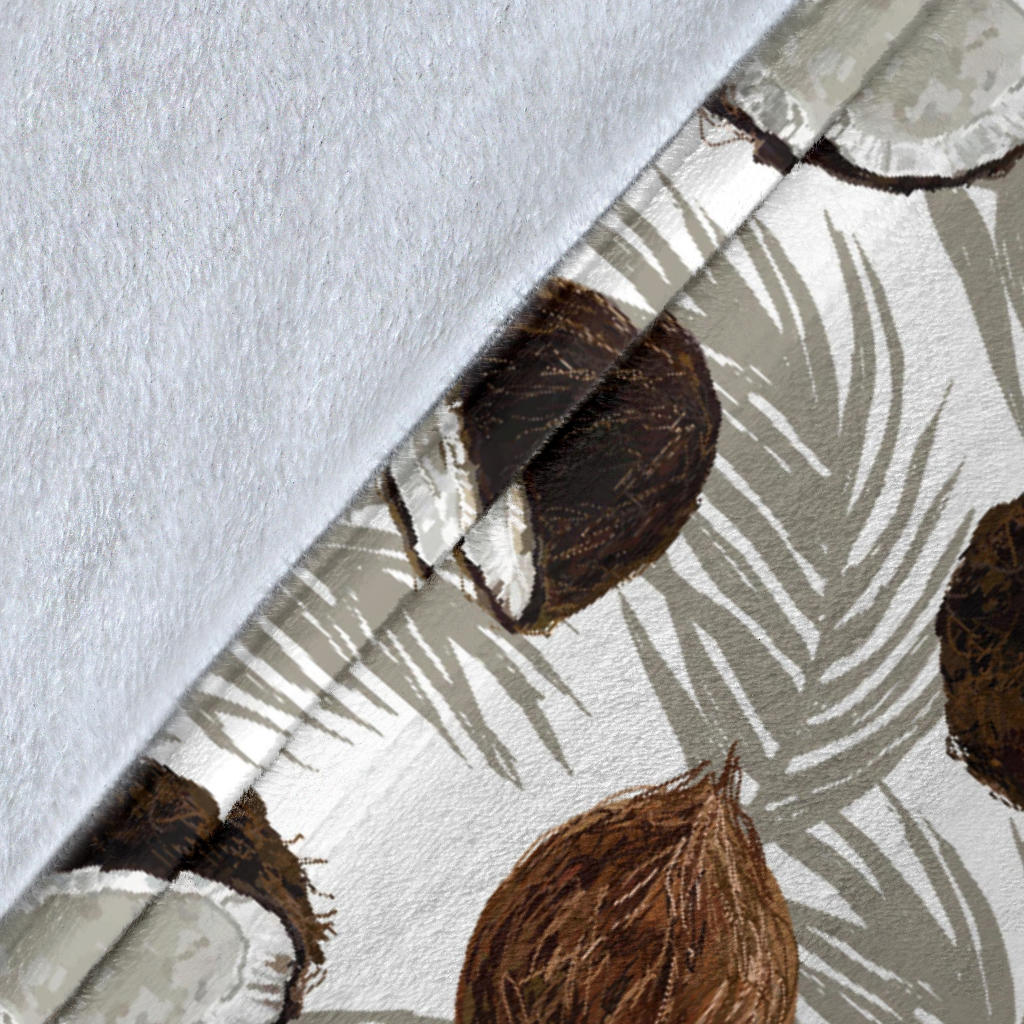 Coconut Pattern Print Design CN03 Fleece Blanket