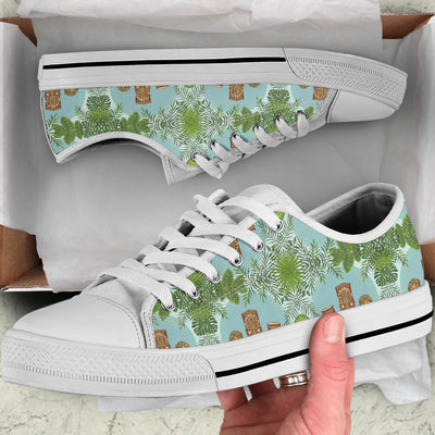 Tiki Wood Island White Bottom Low Top Shoes