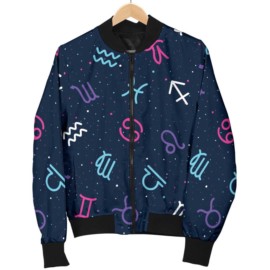 Constellation Pattern Print Design 04 Women's Bomber Jacket