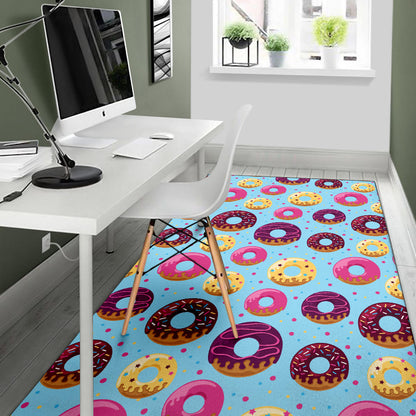 Donut Pattern Print Design DN07 Area Rugs