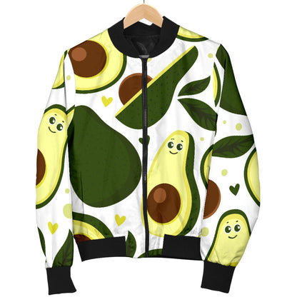 Avocado Pattern Print Design AC06 Men Bomber Jacket