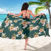 Iris Pattern Print Design IR01 Sarong Pareo Wrap