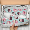 CupCake Print Pattern Sneakers White Bottom Shoes