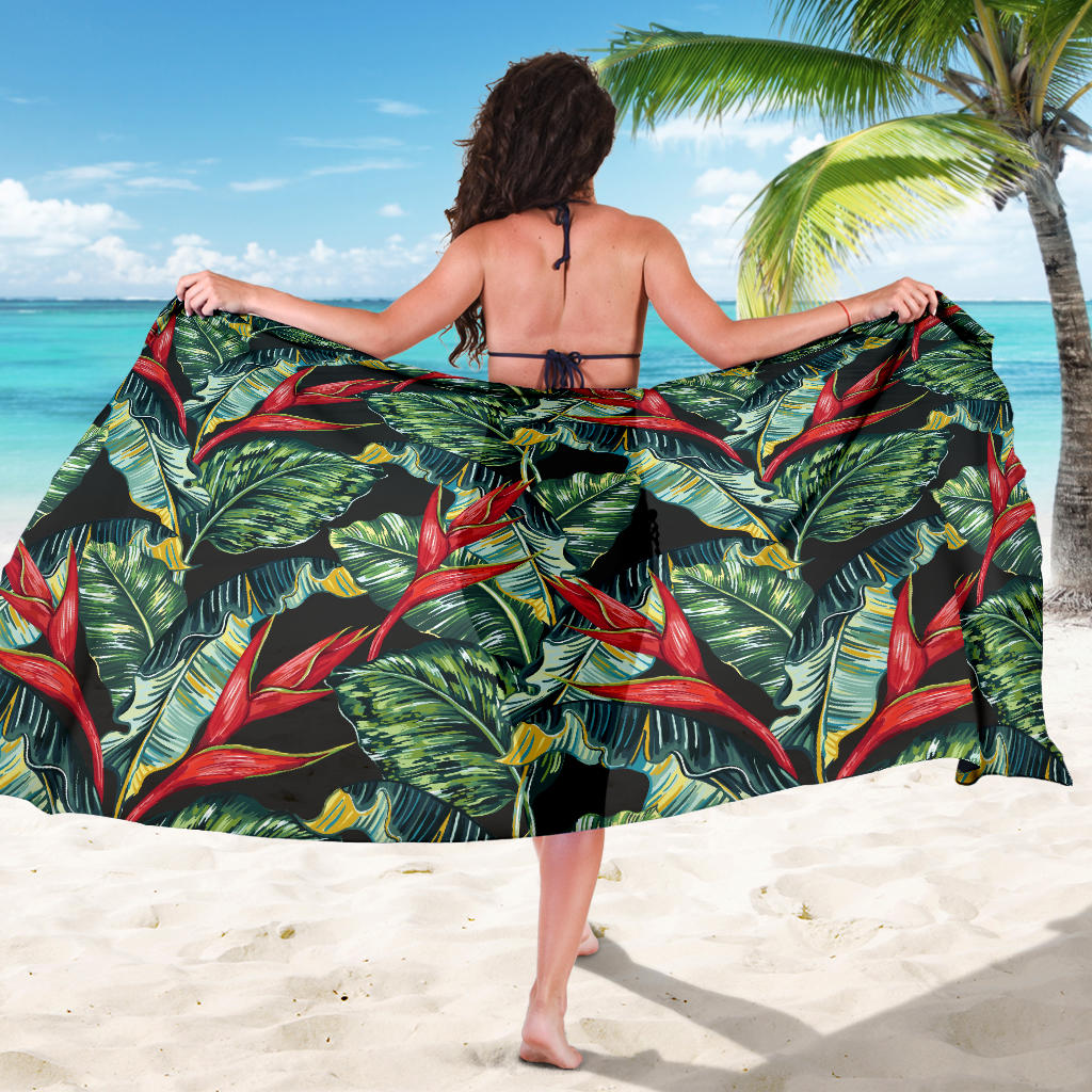 Bird Of Paradise Pattern Print Design BOP06 Sarong Pareo Wrap