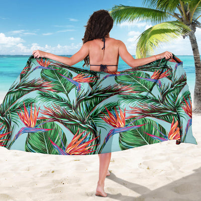 Bird Of Paradise Pattern Print Design BOP01 Sarong Pareo Wrap