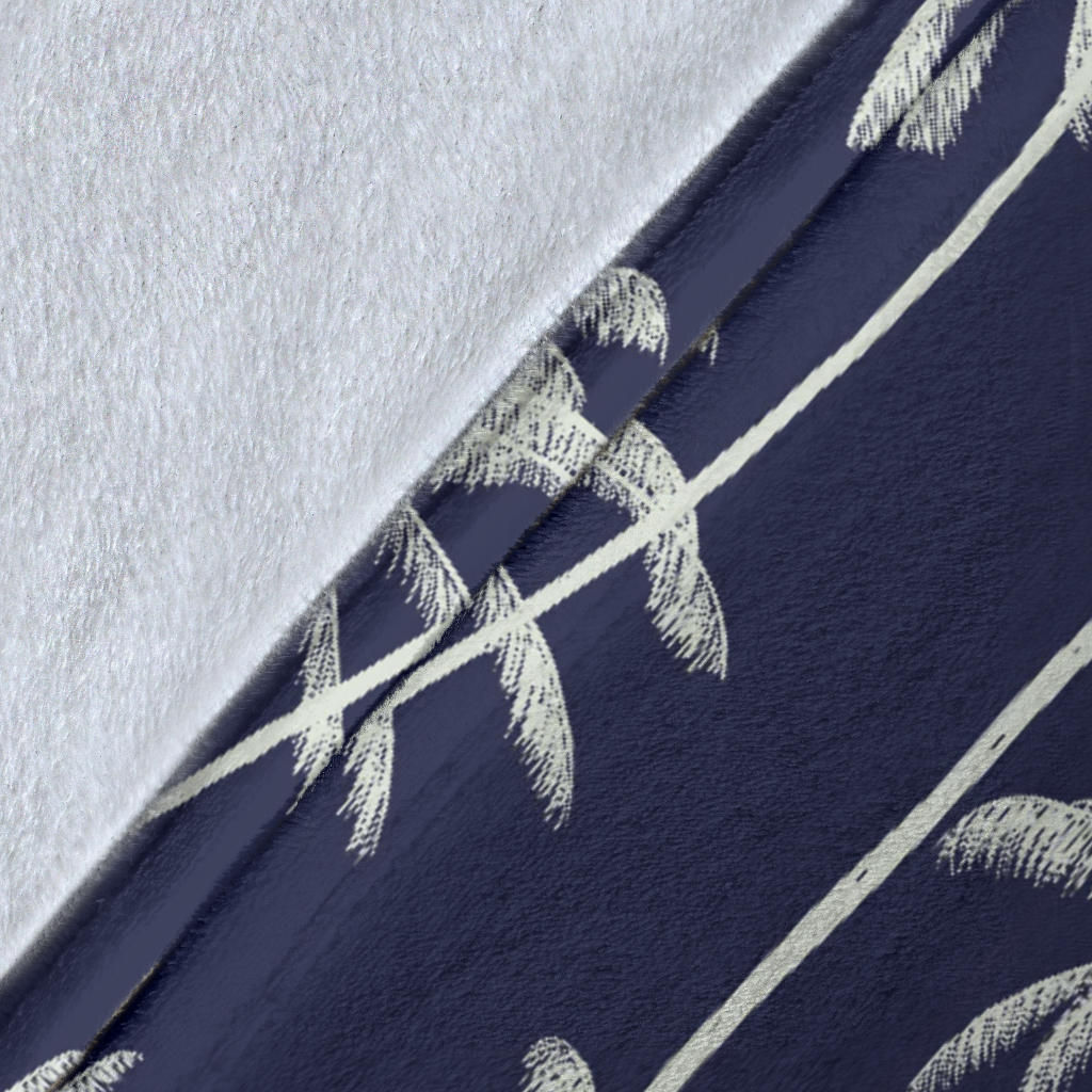 Palm Tree Pattern Print Design PT06 Fleece Blanket