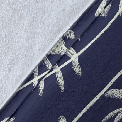 Palm Tree Pattern Print Design PT06 Fleece Blanket