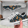 sugar skull Mexican White Bottom Low Top Shoes