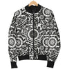 Bicycle Tools Pattern Print Design 02 Women's Bomber Jacket