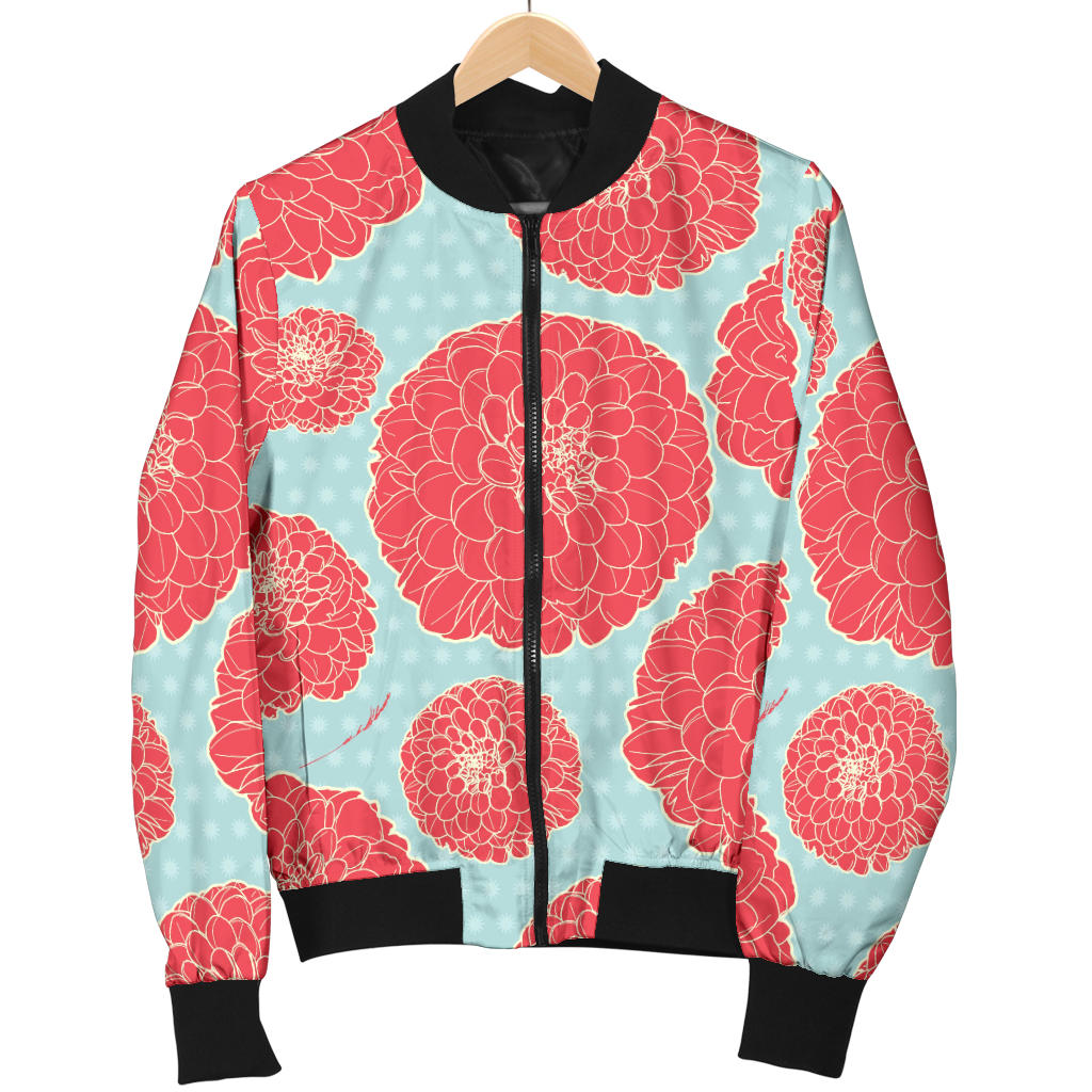 Marigold Pattern Print Design MR03 Men Bomber Jacket