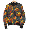 Bird Of Paradise Pattern Print Design 01 Women's Bomber Jacket