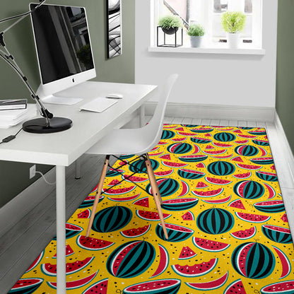 Watermelon Pattern Print Design WM02 Area Rugs