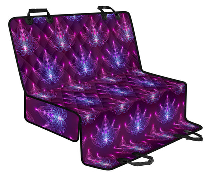 Lotus Pattern Print Design LO01 Rear Dog  Seat Cover