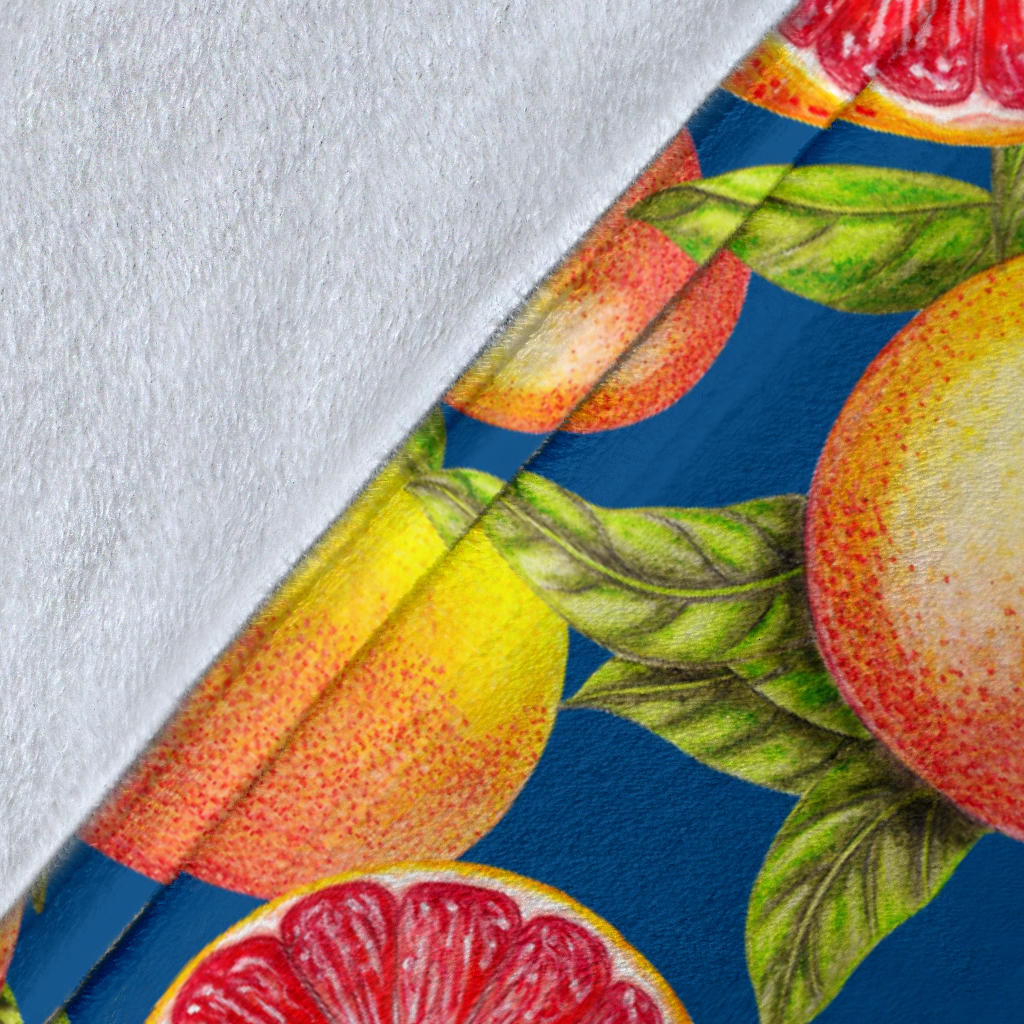 Grapefruit Pattern Print Design GF04 Fleece Blanket