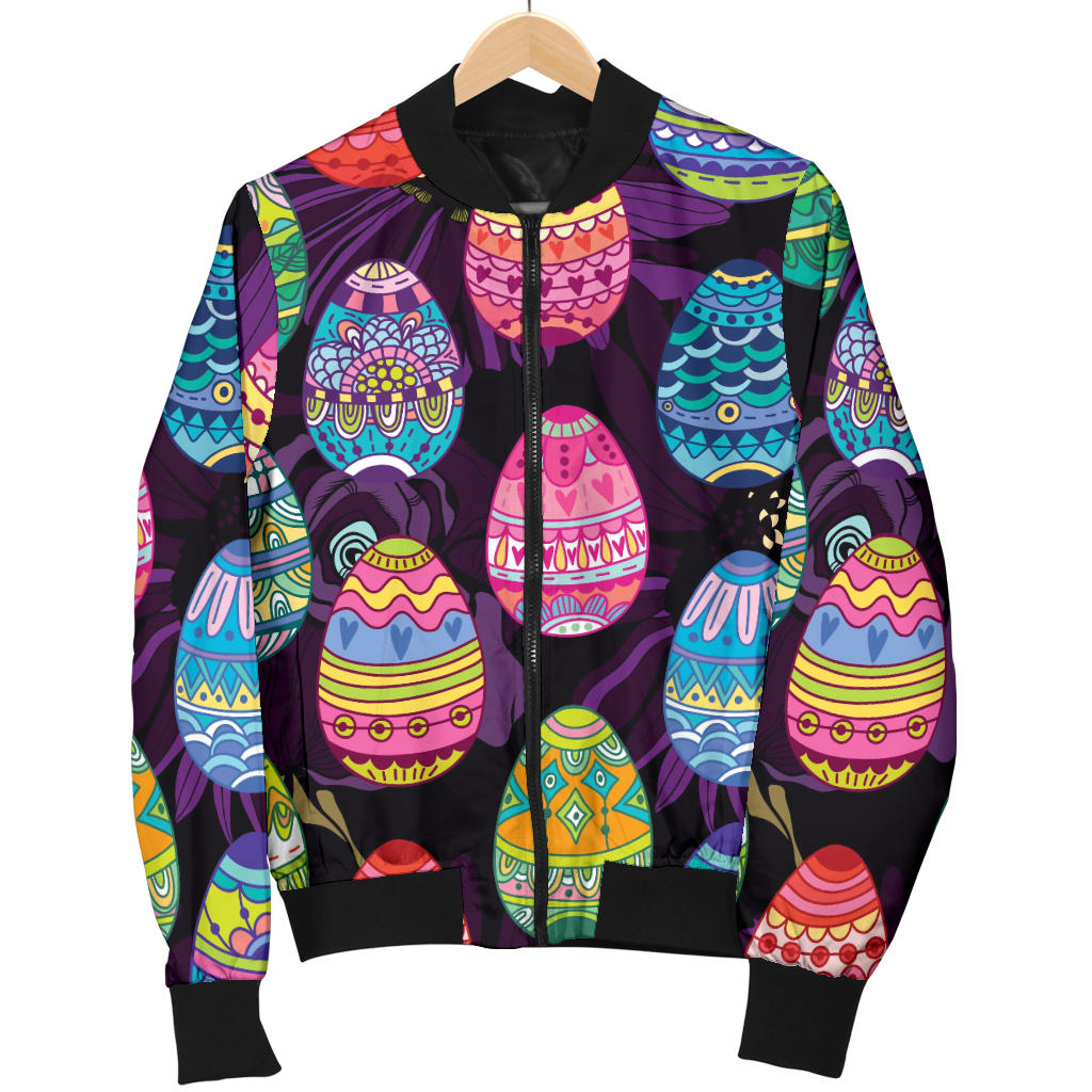 Easter Eggs Pattern Print Design RB08 Men Bomber Jacket